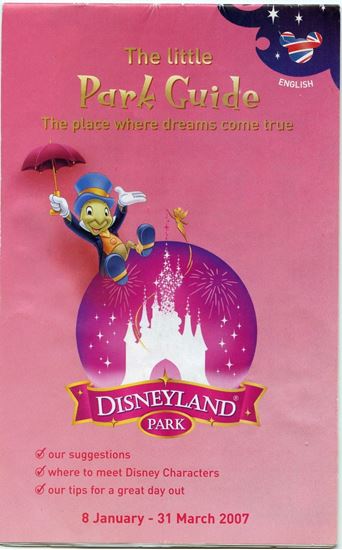 Afbeelding van 2007 Disneyland Map English