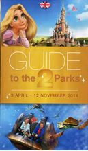 Picture of 2014 Disneyland Park Map English