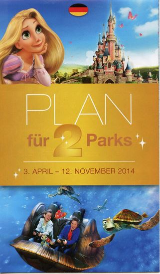Picture of 2014 Disneyland Park Map German